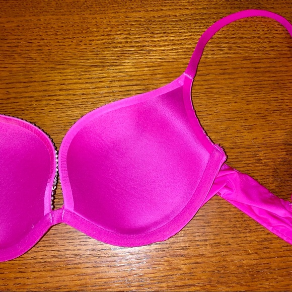 💖LIKE NEW VICTORIA SECRET CUSTOM BLING SPARKLE RHINESTONE PUSHUP PADDING 34B - Picture 8 of 10